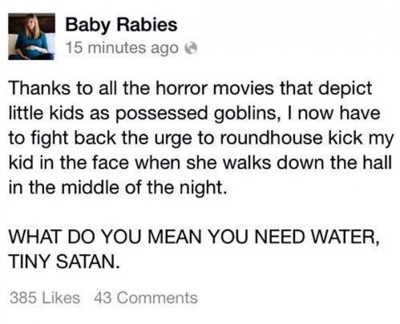When You are a Mom, and You Watch too Many Horror Movies! -15 Images That Will Make You Say 'Me As A Parent'
