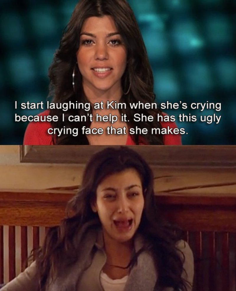 She Loves Seeing Kim Cry-15 Images That Show Kourtney Kardashian Is A Completely Hilarious Bitch