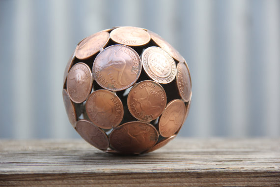 Ball of Coins-15 Beautiful Items That Are Carved Out Of Scrap