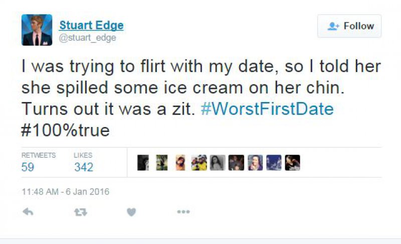 This Cringeworthy Moment on a First Date-15 People Confess Their Worst First Date On Twitter