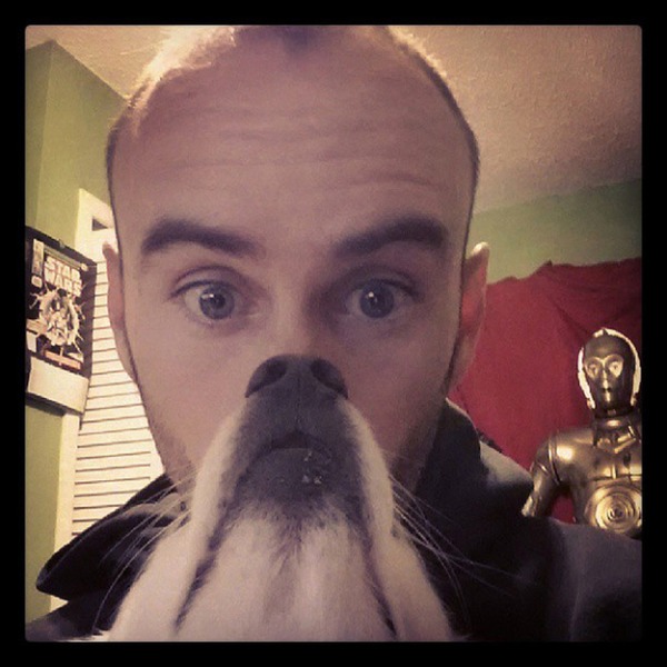 Pointing the nose-15 Epic Dog Beards That Will Make You Want To Have One