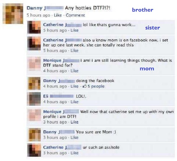 Doing the Facebook!-15 Images That Show You Shouldn't Add Your Mom On Facebook