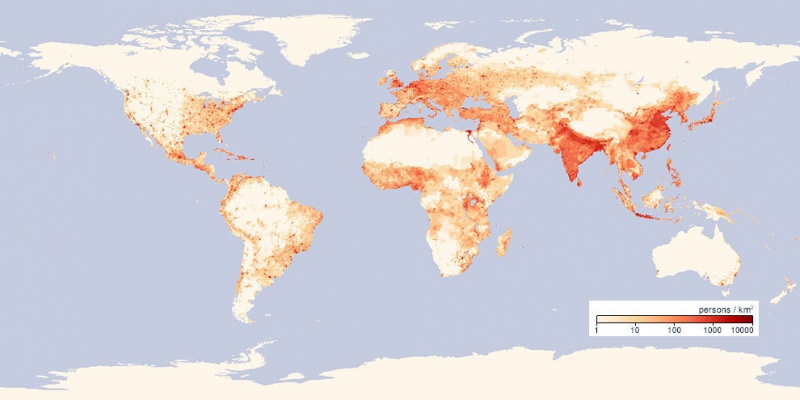 Map that Shows Population Density-15 Maps That Will Change The Way You See The World