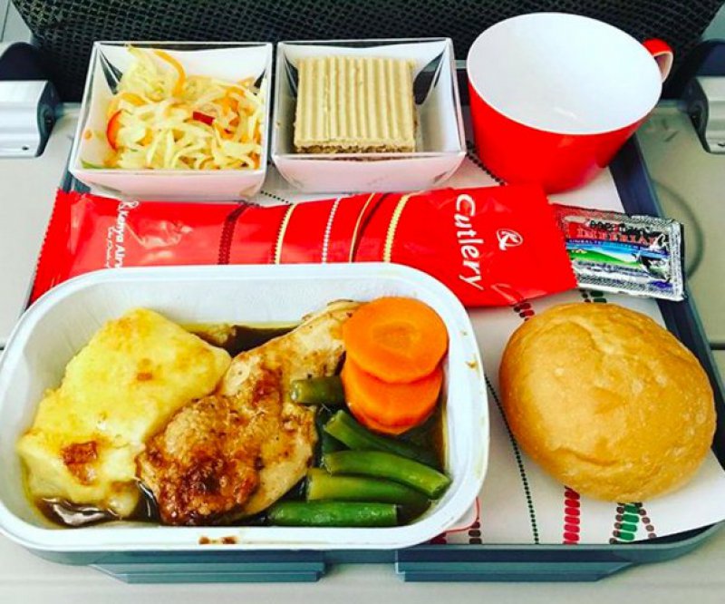 Kenya Airlines-15 Airlines And The Food Served In The Economy Vs. Business Class