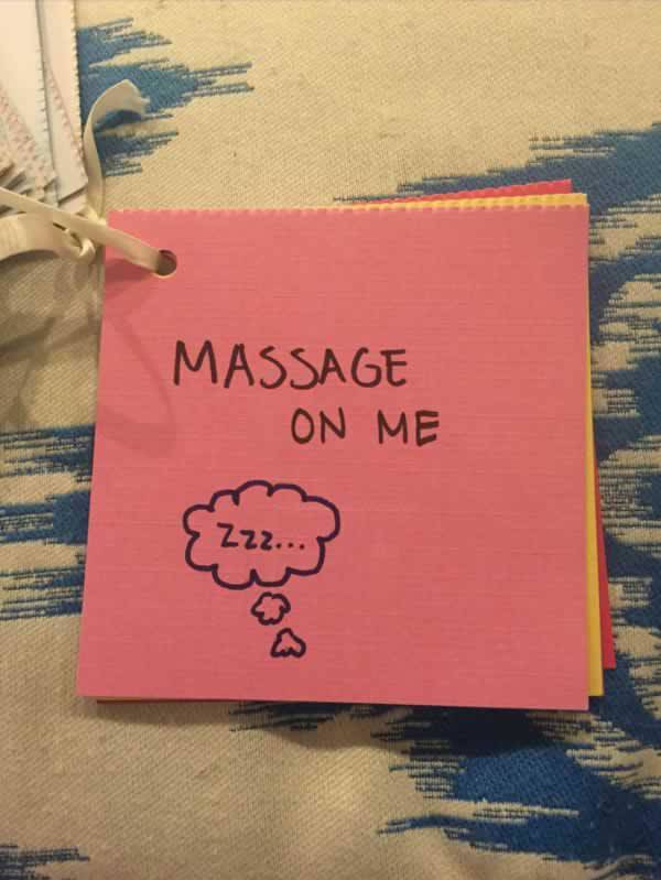 Massage Coupon-15 Awesome Coupons Made By This Girl For Her BF On Their Anniversary