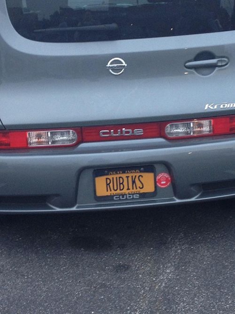 That's Not A Car, That's A Rubik's Cube-15 License Number Plates With Secret Meaning