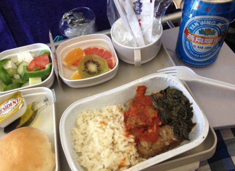 Air China-15 Airlines And The Food Served In The Economy Vs. Business Class