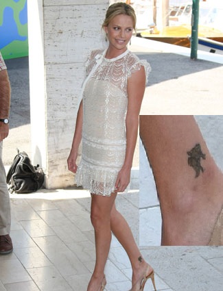 Charlize Theron-Worst Celebrity Tattoos Ever