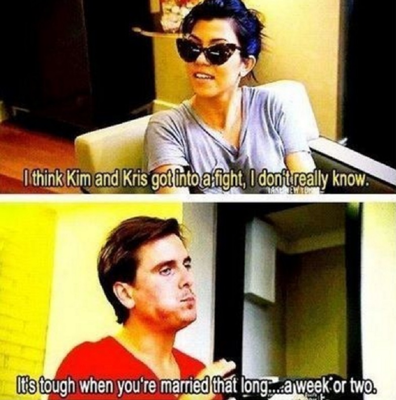 Scott Disick Takes a Dig at Kim Kardashian's Short-lived Marriage-15 Times Kim Kardashian Was Shut Down By Her Family