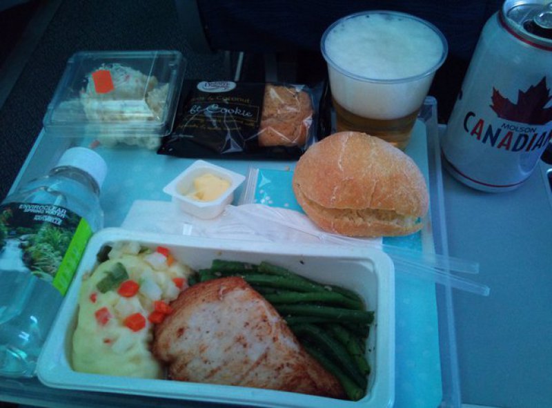 Air Canada-15 Airlines And The Food Served In The Economy Vs. Business Class