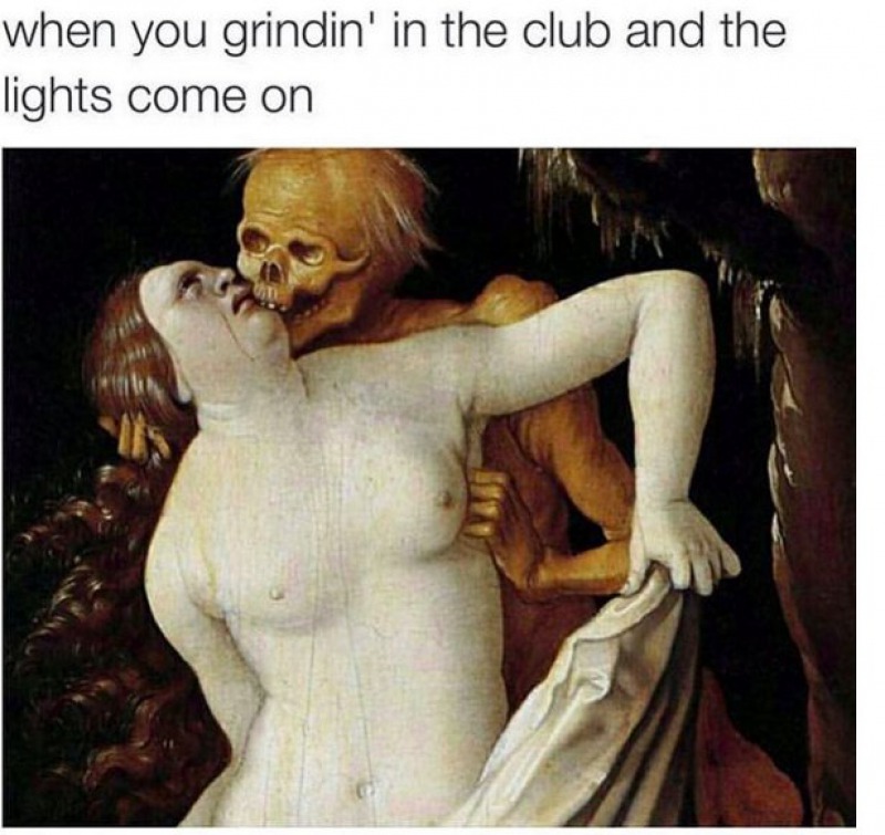 When You Grindin in the Club and the Lights Come on-15 Art History Reactions That Are Sure To Make You Laugh
