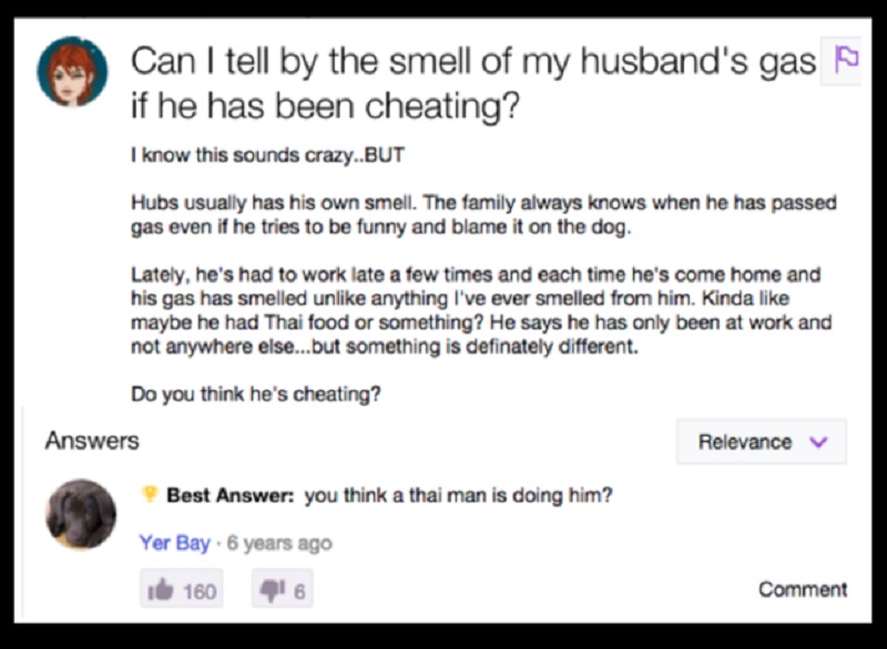 This Expert Gas Smeller-15 Dumb Yahoo Questions That Will Make You Cringe