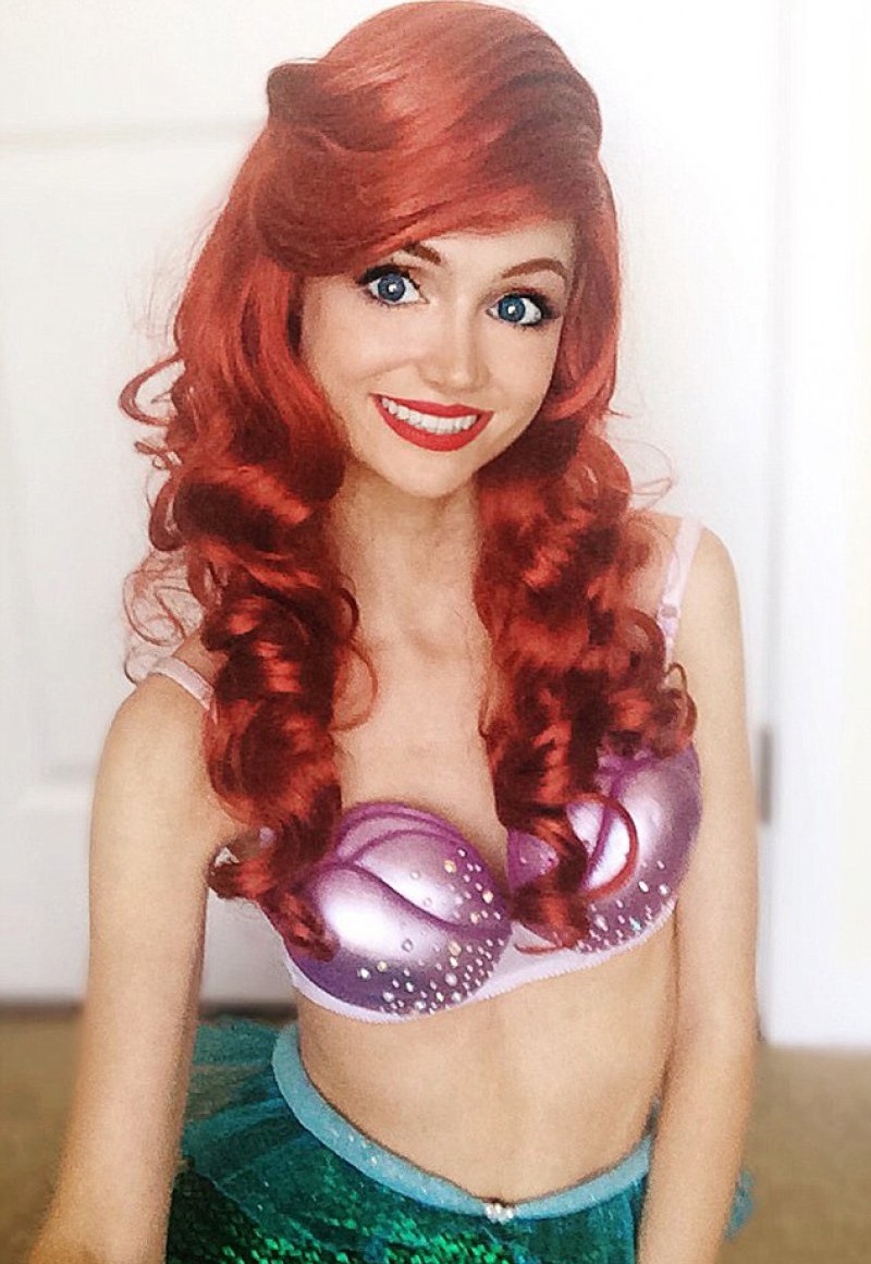 Princess Ariel is Her Favorite Character-Girl Who Spent ,000 To Look Like Disney Princesses