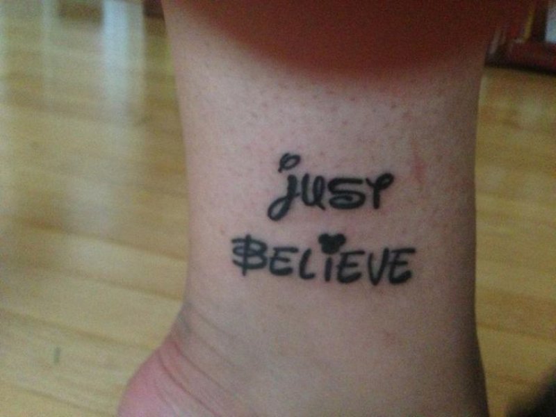 Just Believe-15 Cutest Disney Tattoos That Will Make You Want To Have One