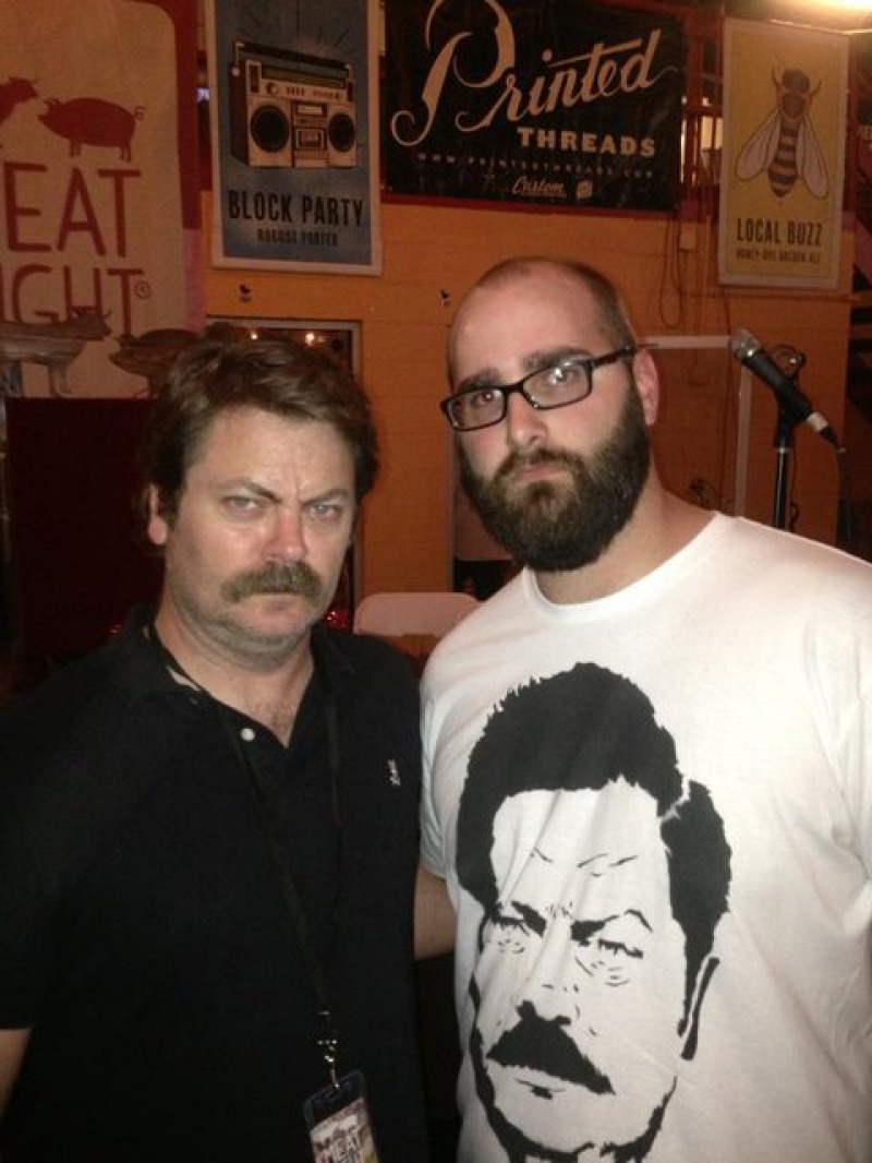 This Time Ron Swanson-15 People Who Had The Perfect Shirt For The Moment