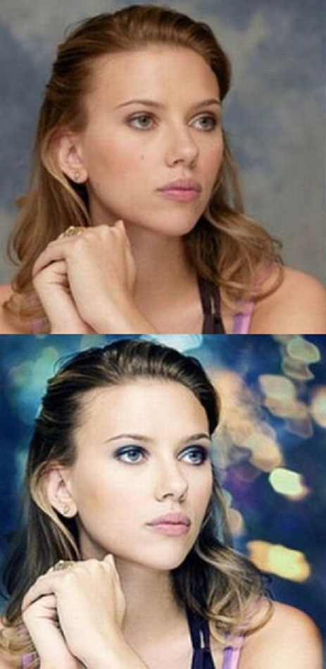 Scarlett Johansson-Worst Celebrities Before And After Photoshop Pics
