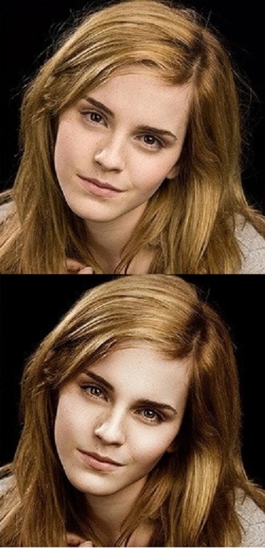 Emma Watson Perfect!-Worst Celebrities Before And After Photoshop Pics