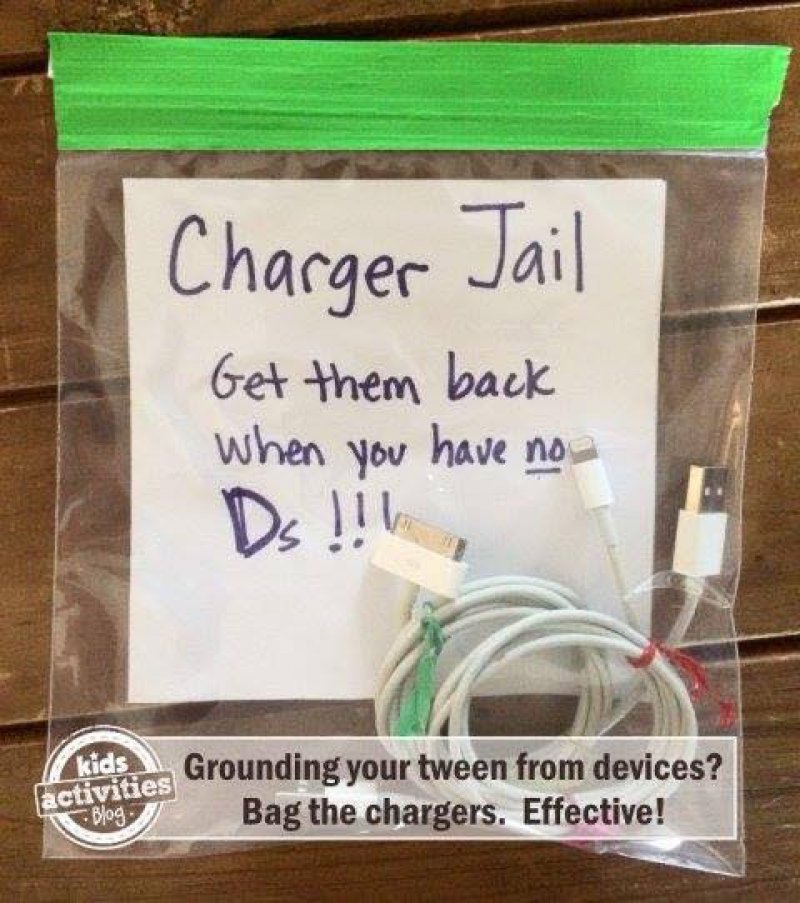 Ground the Chargers, not Devices-15 Parenting Hacks That Will Make You Super Parents