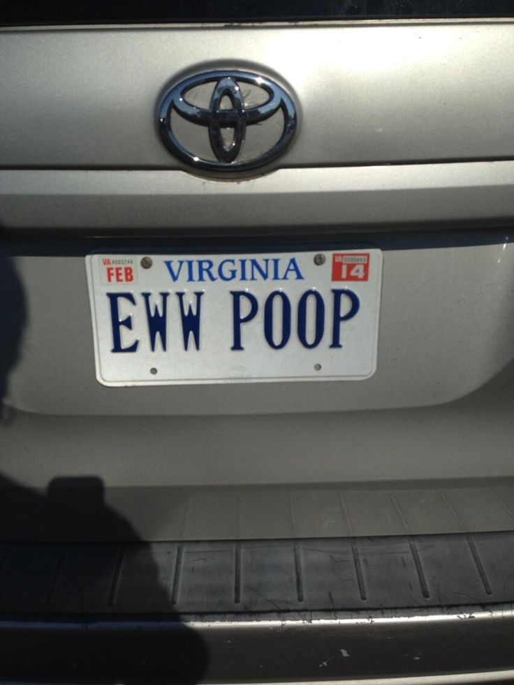 EWW, POOP-15 License Number Plates With Secret Meaning