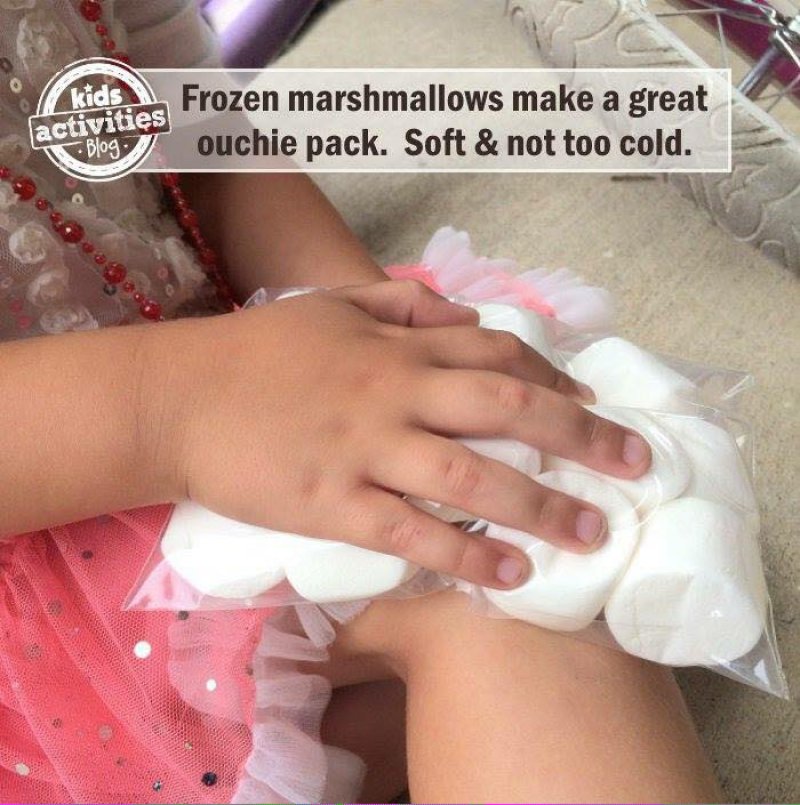 Frozen Marshmallows Work Better than a Cold Compress-15 Parenting Hacks That Will Make You Super Parents