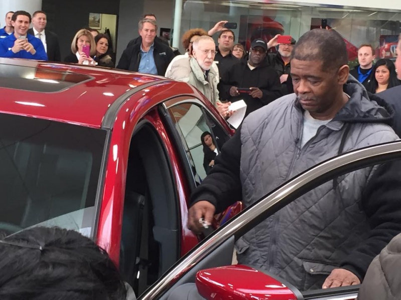 Walking Detroit Man-Man Who Walked 21 Miles To And Fro His Job For 10 Years Is Surprised With New Car