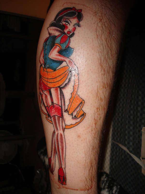 Snow White Again-15 Most Inappropriate Disney Tattoos Found On The Internet