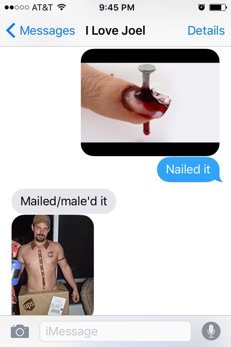 Nailed it-15 Hilarious Images Of A Couple's Pun Texting