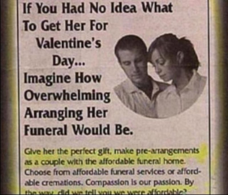 The Horrible Valentine's Day Gift Ever-15 Disgusting Valentine's Day Gifts Ever