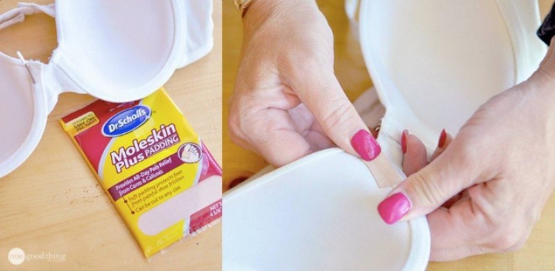 Use Moleskin Tape to Repair Poking Underwire-12 Bra Hacks You Probably Don't Know