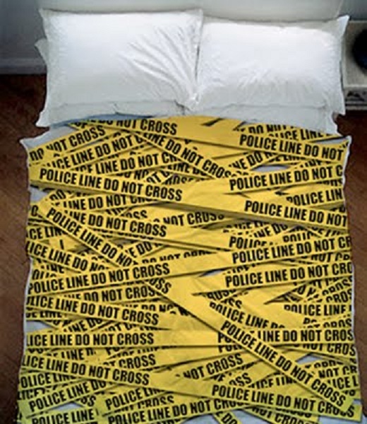 Police line Bed sheet-15 Most Insane Bed Sheets That Will Make You Say WTF!