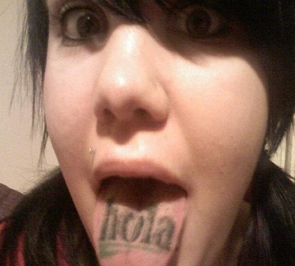 Hola tats-Weirdest Tongue Tattoos