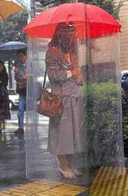 Full Cover Umbrella-Insane Japanese Inventions