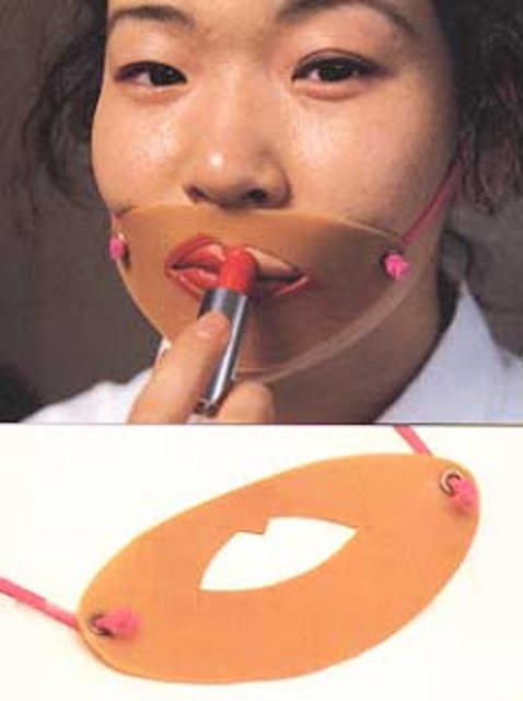 Mask For Proper Lipstick-Insane Japanese Inventions