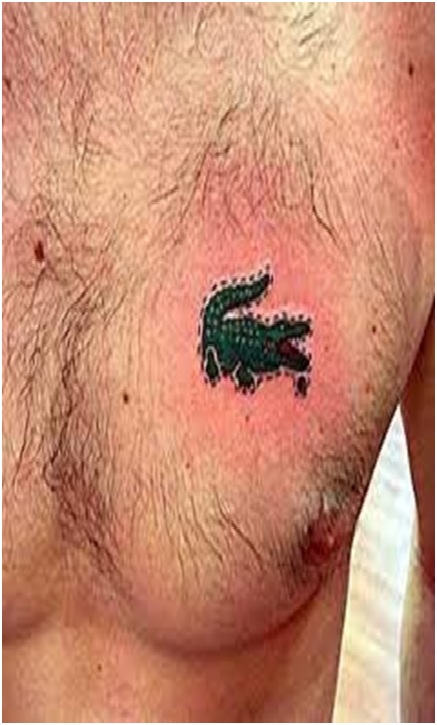Lacoste Tattoo-Top 15 Worst Chest Tattoos Ever