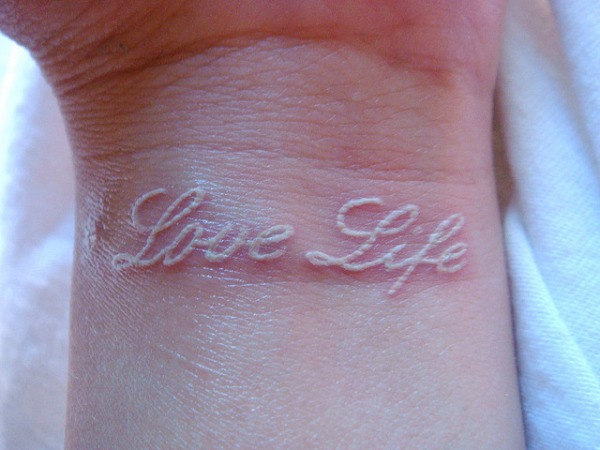 Love life tattoo-15 Amazing White Ink Tattoos That You Need To Check Right Now