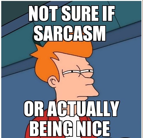 Is the other person being sarcastic?-15 Funniest "Not Sure If" Futurama Fry Memes