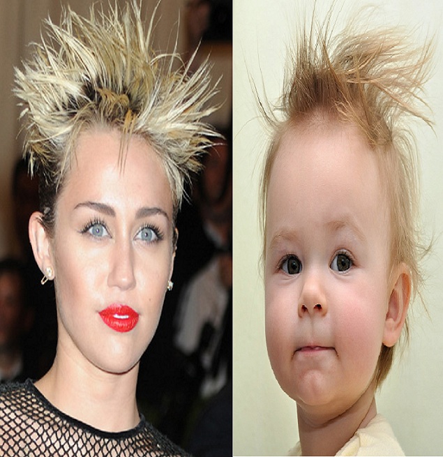 Miley Cyrus Vs Baby Punk-9 Miley Cyrus Comparisons That Will Make You Laugh