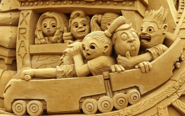 Roller Coaster Ride-15 Most Bizarre Sand Art Sculptures Ever Created