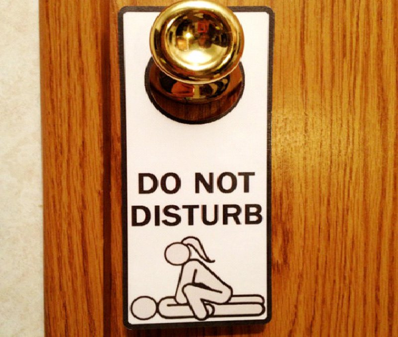 Sex In Progress Do Not Disturb Sign-12 Funniest Do Not Disturb Signs That.....