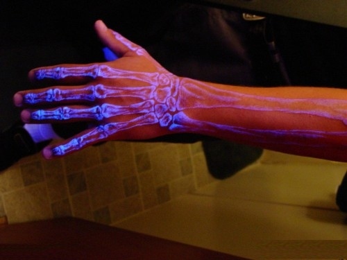 Skeleton-arm-tattoo-15 Amazing White Ink Tattoos That You Need To Check Right Now
