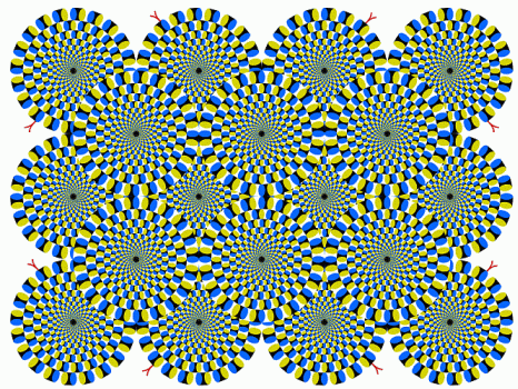 Rotating snakes-15 Best Optical Illusions Of All Time