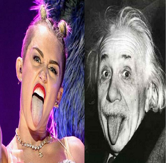 Miley Cyrus vs Einstein-9 Miley Cyrus Comparisons That Will Make You Laugh